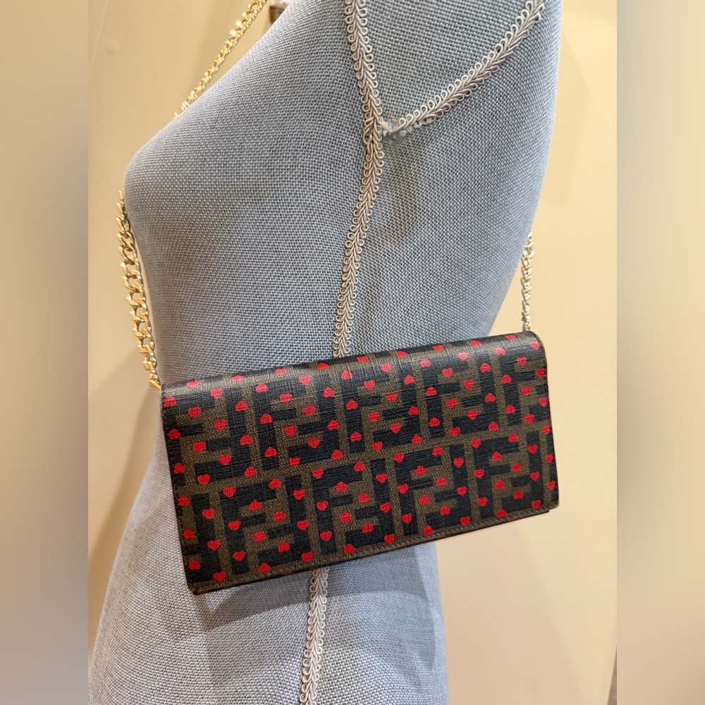 Fendi Hearts Pochette/Wallet